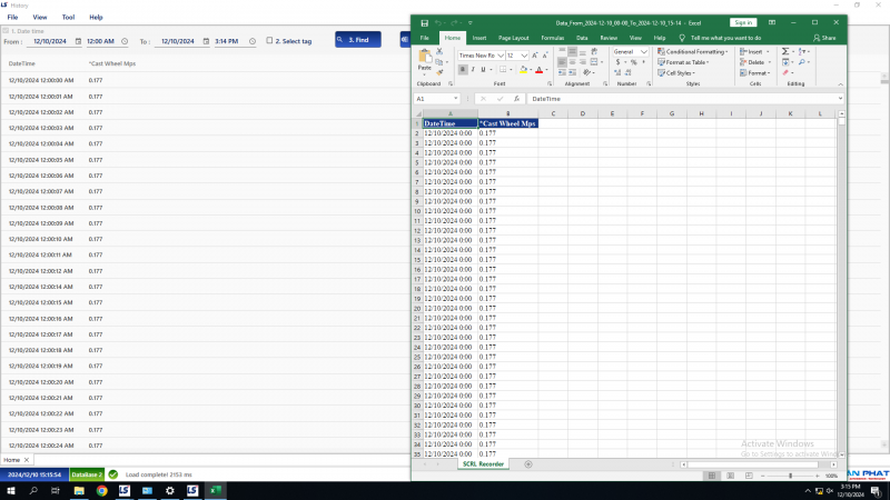 PHẦN MỀM GIÁM SÁT DÂY CHUYỀN ĐÚC ĐỒNG